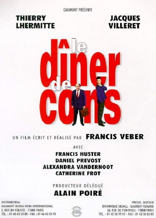 Kvailių vakarienė / Le diner de cons / The Dinner Game (1998)