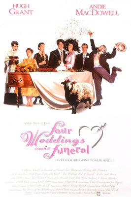 Ketverios vestuvės ir vienerios laidotuvės / Four Weddings and a Funeral (1994)